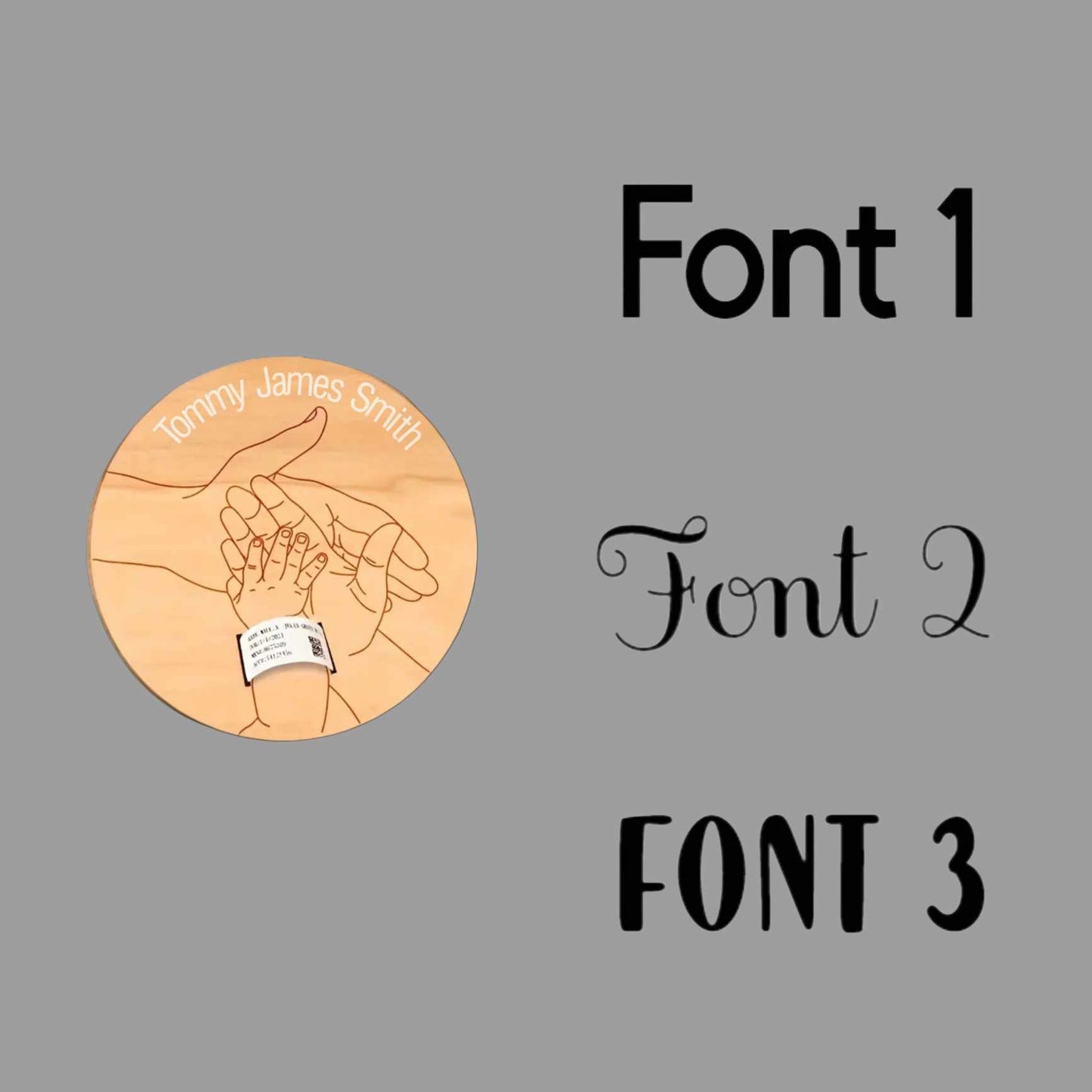 PERSONALISED - Hospital Bracelet Keepsake Disc