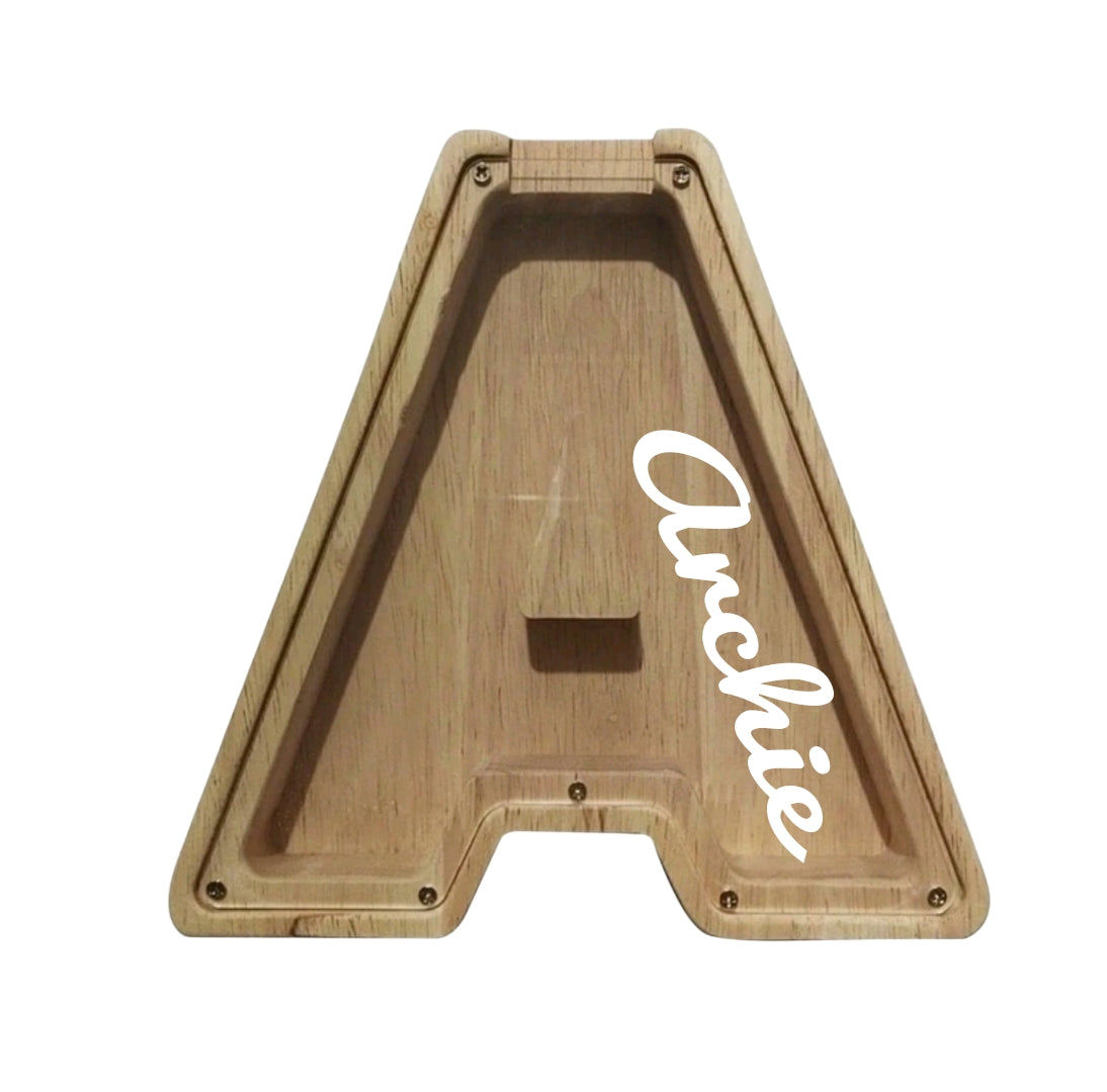 PERSONALISED - Wooden Money Box