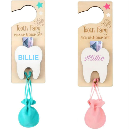 PERSONALISED - Tooth Fairy Door Hanger